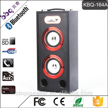 KBQ-164A nouveau brillant portable DJ super basse bluetooth haut-parleur 2000 mAh batterie